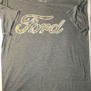 Ford T-Shirt Graphic Logo Casual Camo Letters Official Licensed Product